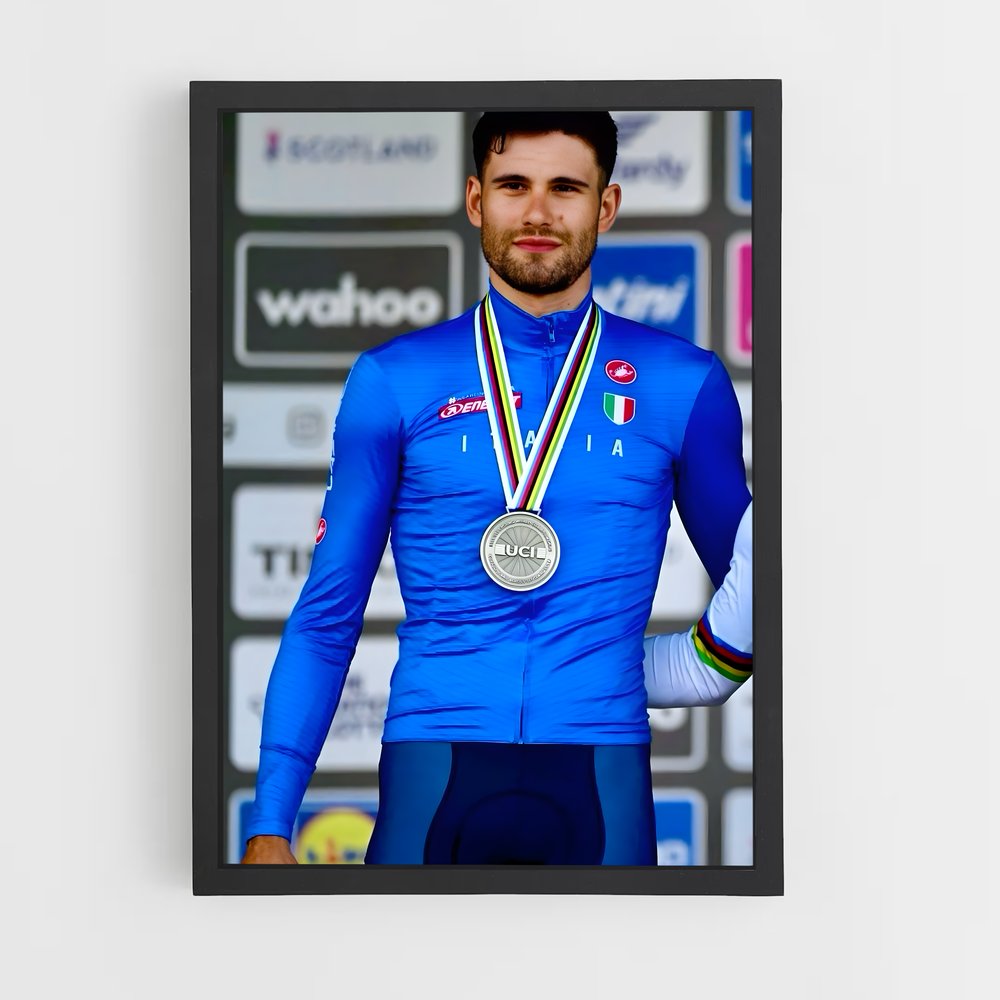Poster Champion Sous Les Projecteurs – affiche Cyclisme (vue 2)